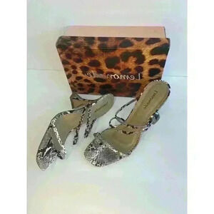 High Heels Sandals/ Snake print/ Size Us 10